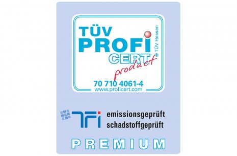 TÜV TFI Proficert wineo Laminatboden Lamina DE Zertifikat