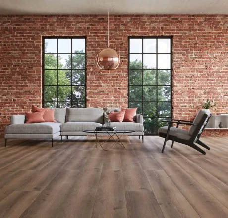 wineo 500 Laminatboden Wohnzimmer Smooth Oak Darkbrown LA167XXLV4