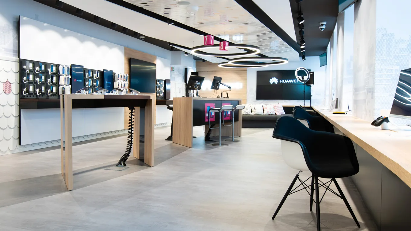 wineo Purline Bioboden hell modern Shop Infotheke Servicebereich
