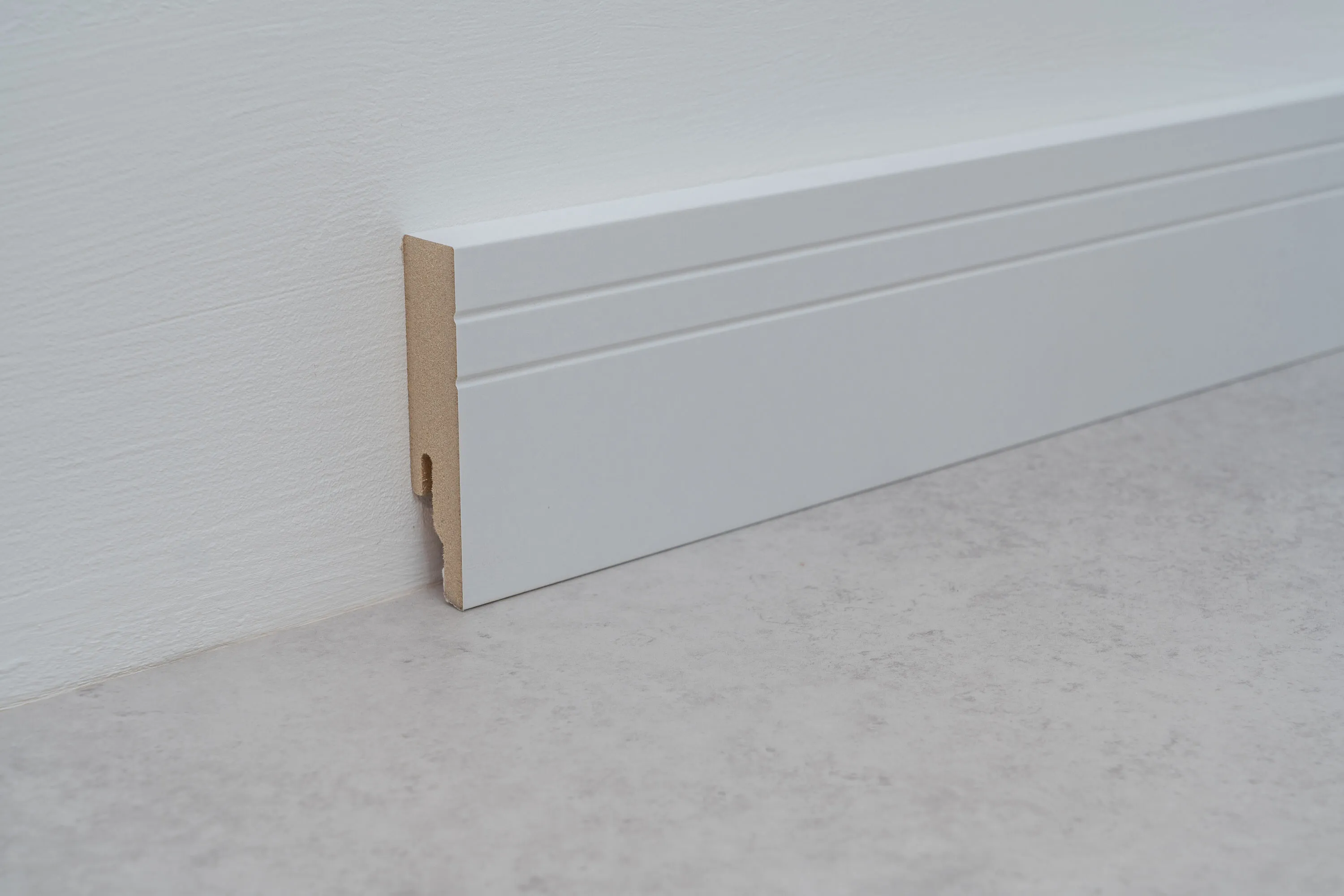 Accessori | Skirting board Design White 18 x 80 x 2380 mm