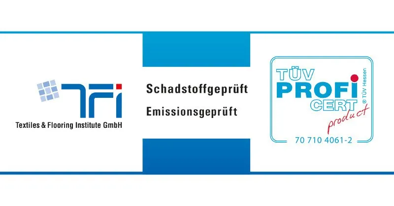 TFI-TÜV Proficert Premium Zertifikat für wineo Designboden